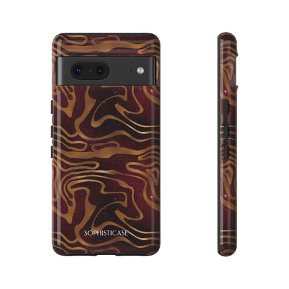 Cosmic Zebra in Red - iPhone Case, Samsung Galaxy Case, Google Pixel Case