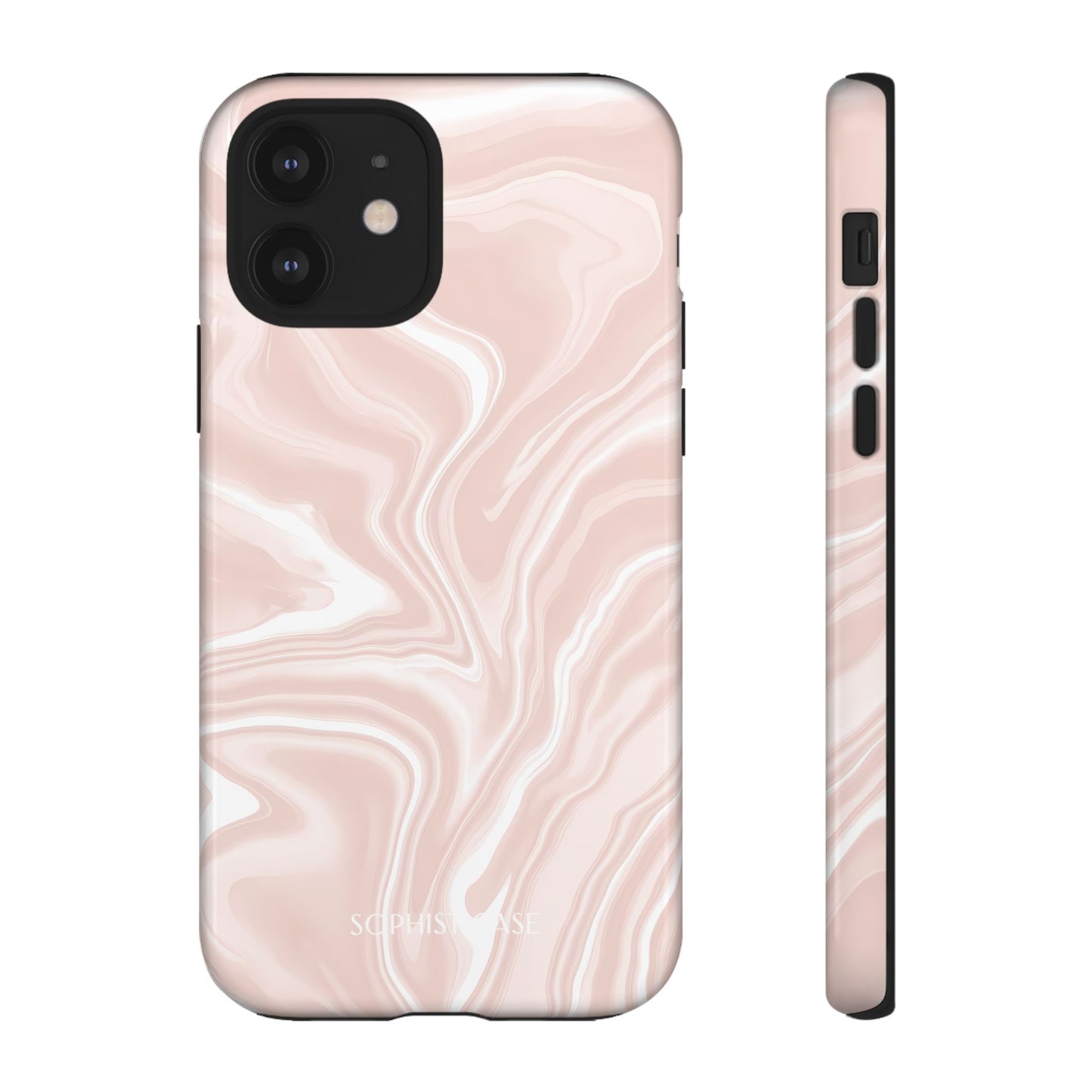 Liquid Dreams in Neutral Beige - iPhone Case