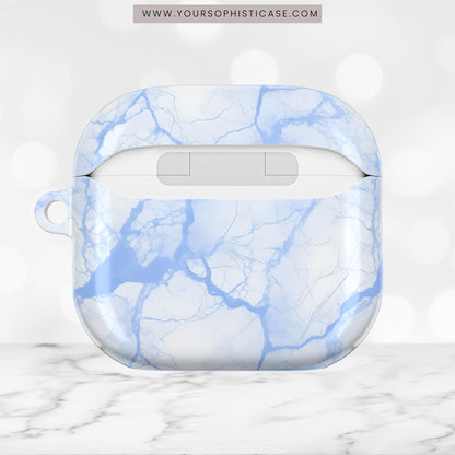 AirPod Cases - Marble Opulence in Blue