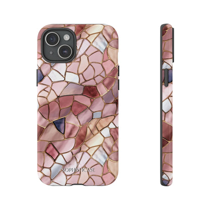 Rose' Runway in Pink Mosaic - Tough Phone Case