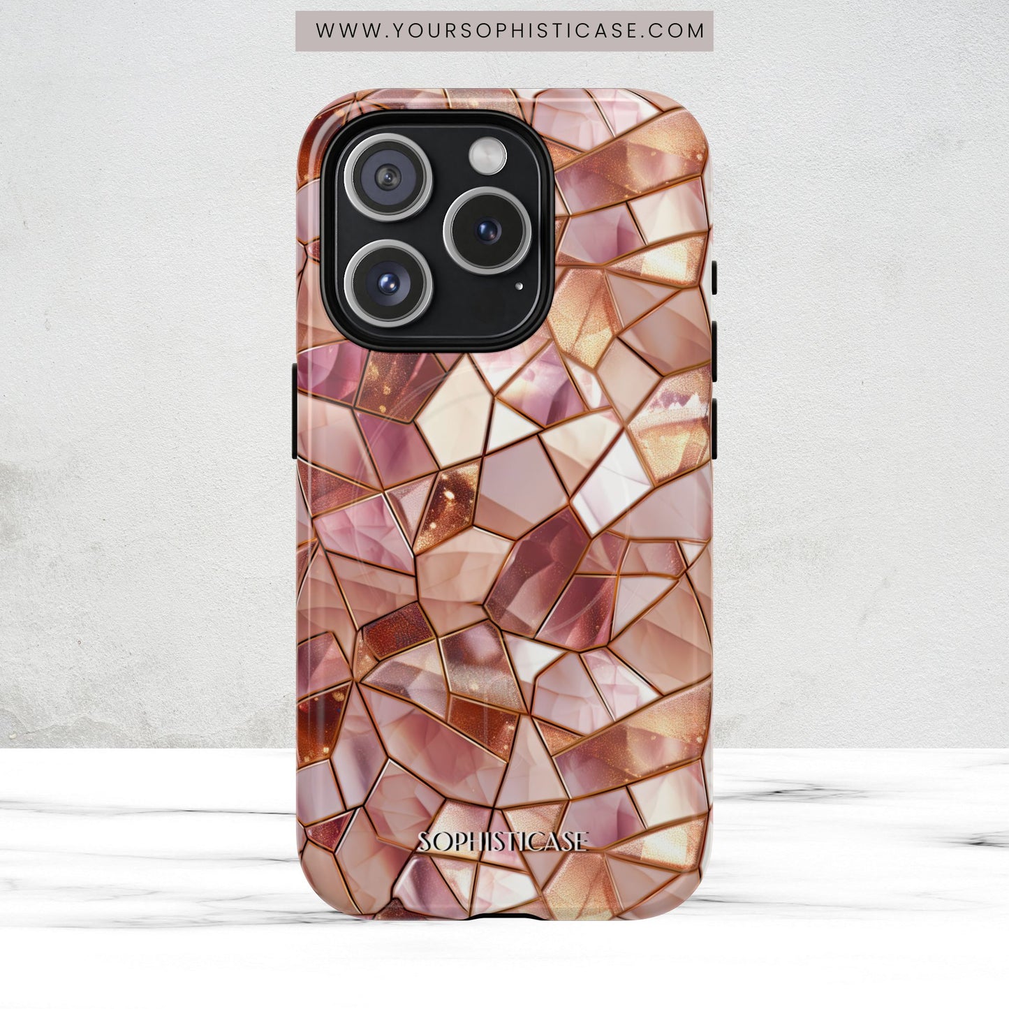 Rose' Runway in Champagne Mosaic - Magsafe Case