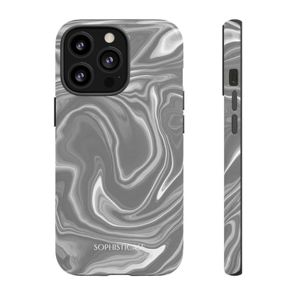 Liquid Dreams in Charcoal - iPhone Case