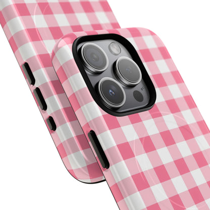 Gingham in Salmon - Magsafe Case