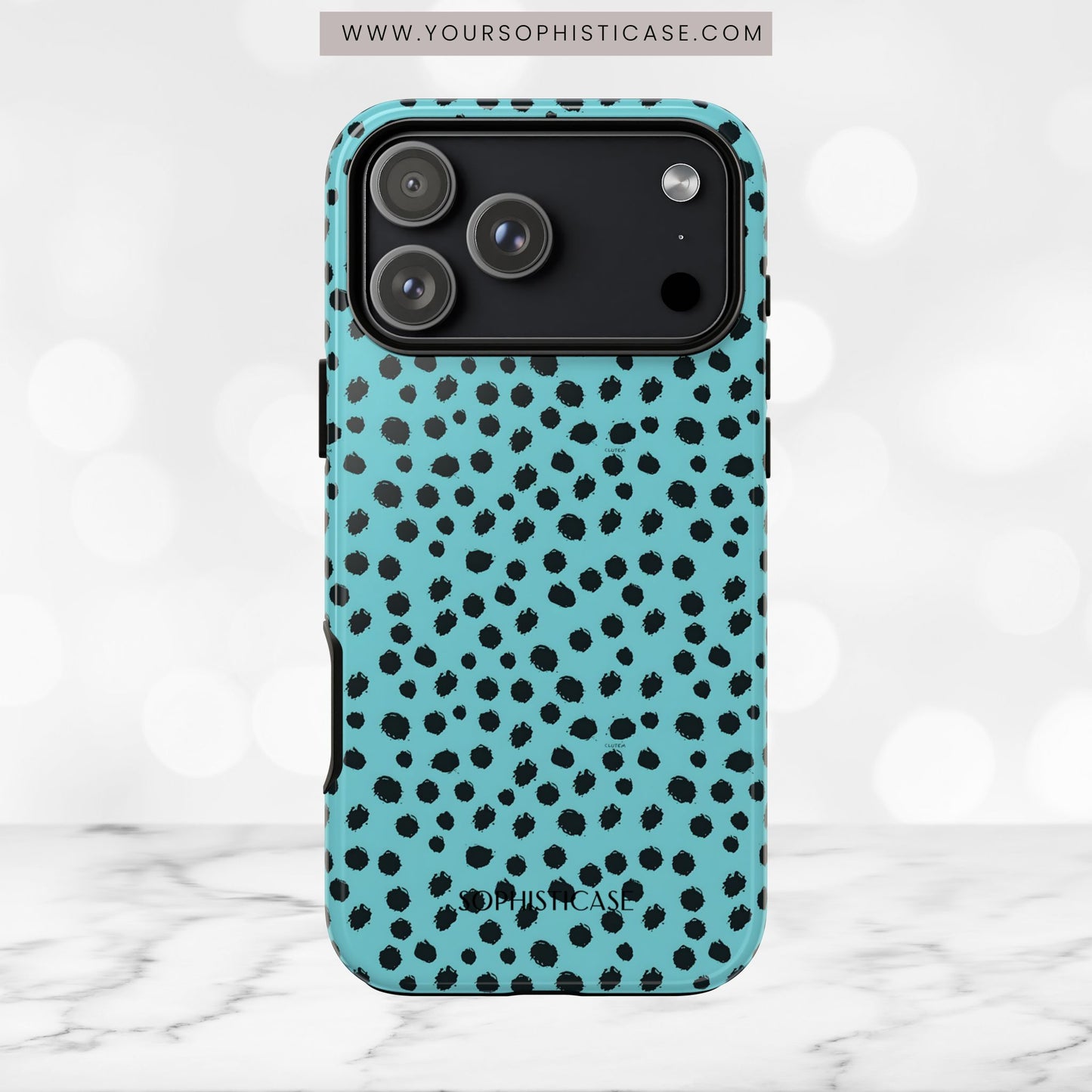 Cheetahs and Liars in Aqua - iPhone Case
