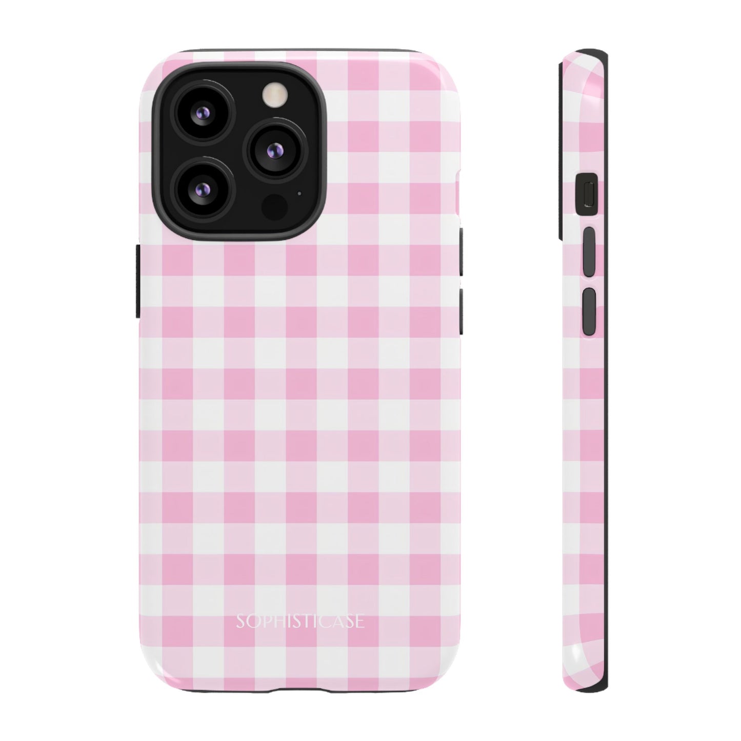 Gingham in Pink - Tough Phone Case