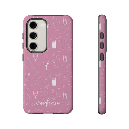 Cocktail Hour in Pink - Protective Phone Case for Samsung Galaxy