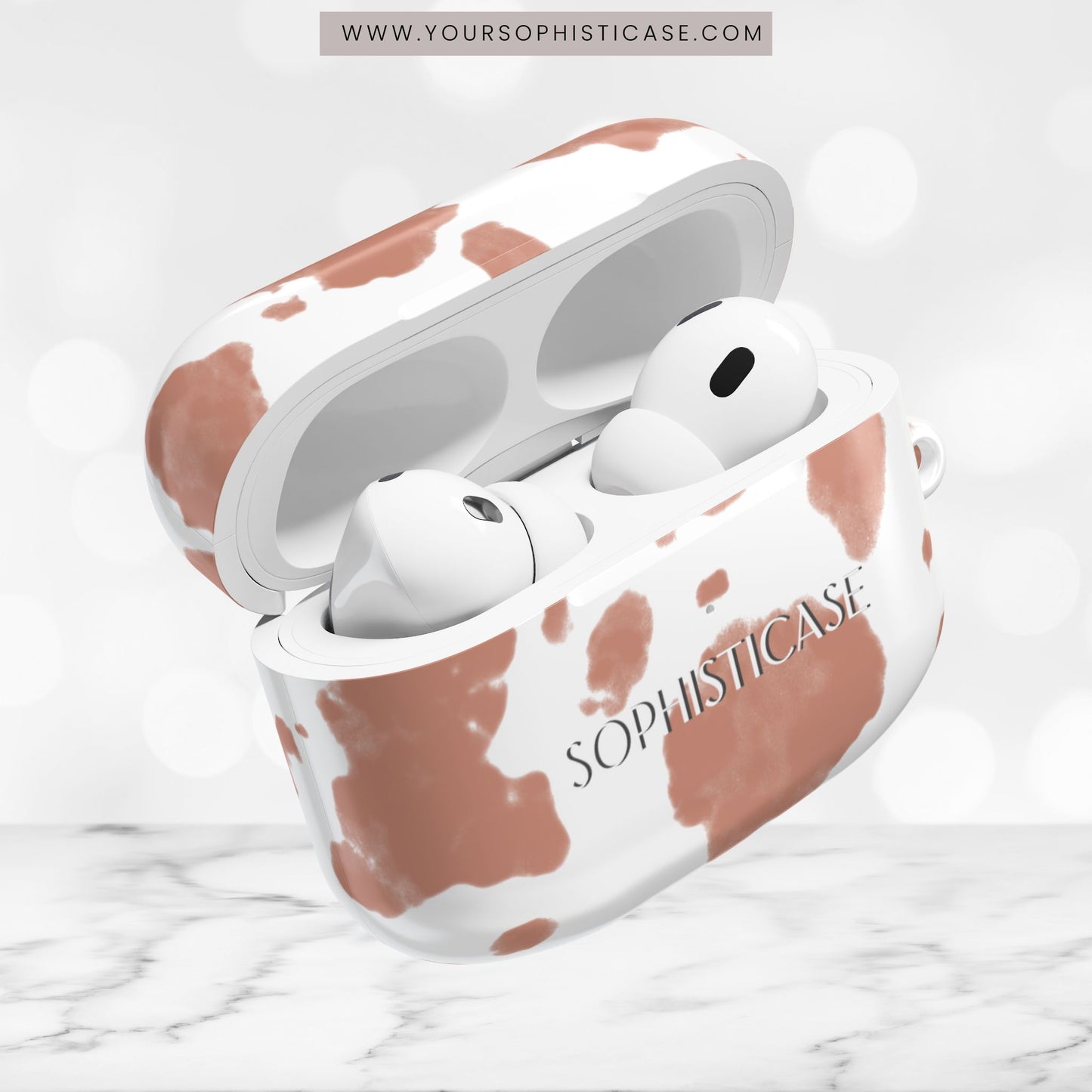 AirPod Cases - Holy Cow in Light Brown