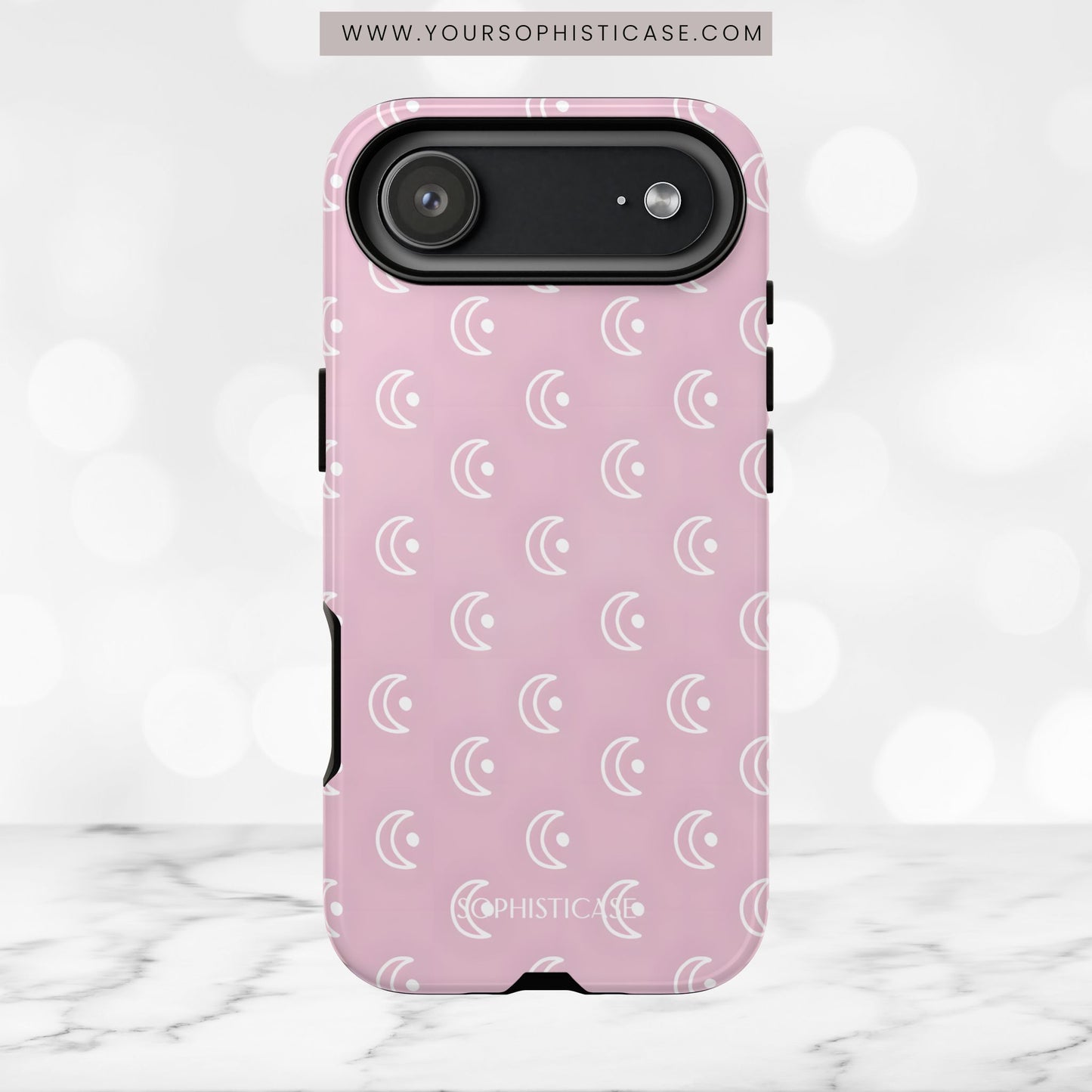 Moon Phase in Pink - iPhone Case
