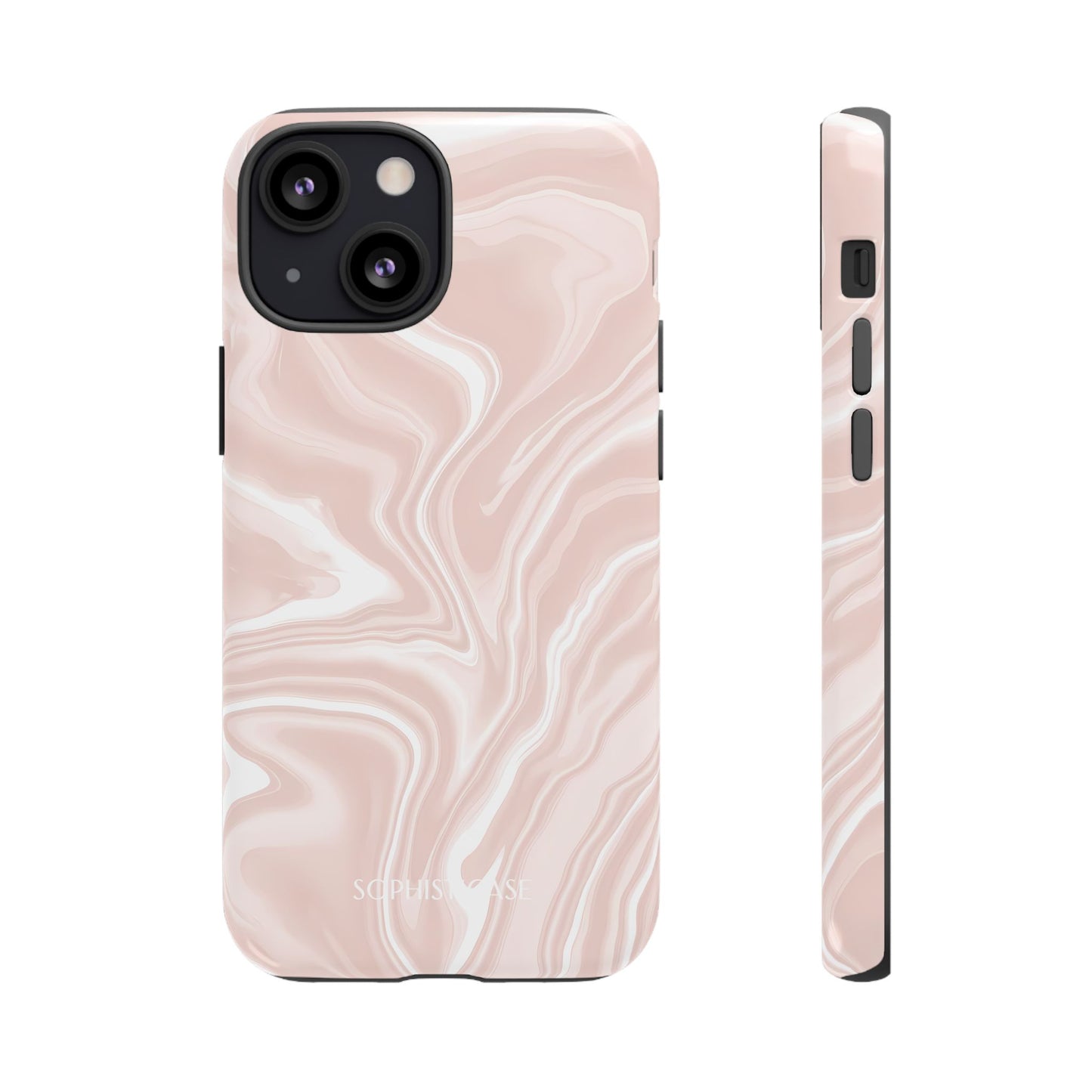 Liquid Dreams in Neutral Beige - iPhone Case