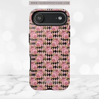 Rose Diamond Romance in Isolde - iPhone Case