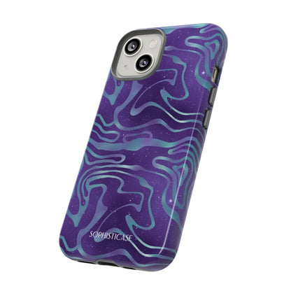 Cosmic Gold in Blue & Purple - iPhone Case, Samsung Galaxy Case, Google Pixel Case