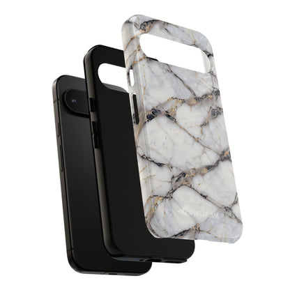 Marble Opulence in Cracked Beige - iPhone Case, Samsung Galaxy Case, Google Pixel Case