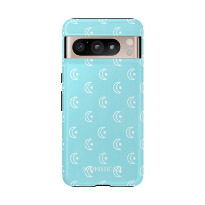 Moon Phase in Aqua - Tough Phone Case for Google Pixel