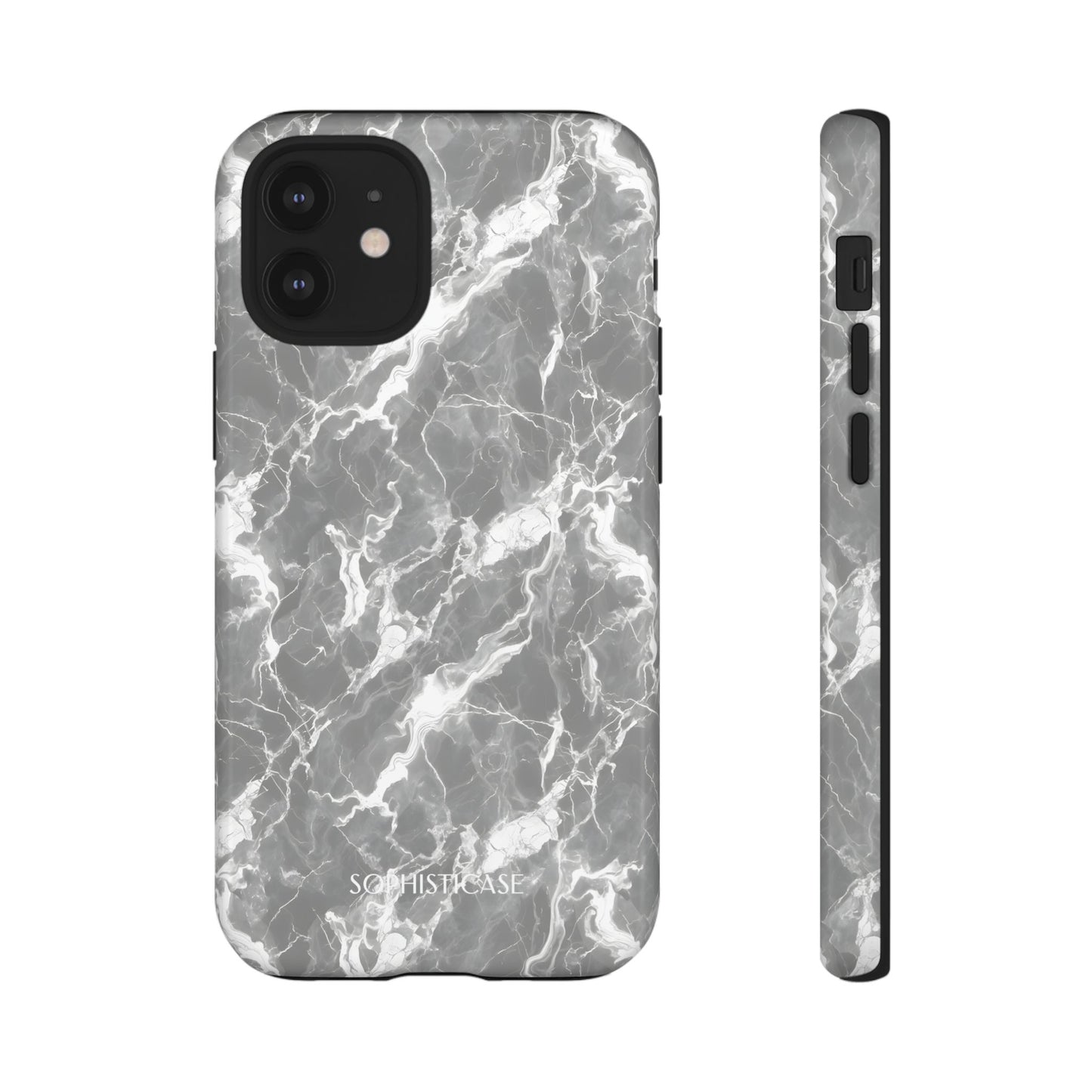 Marble Crush in Charcoal Grey - iPhone Case, Samsung Galaxy Case, Google Pixel Case
