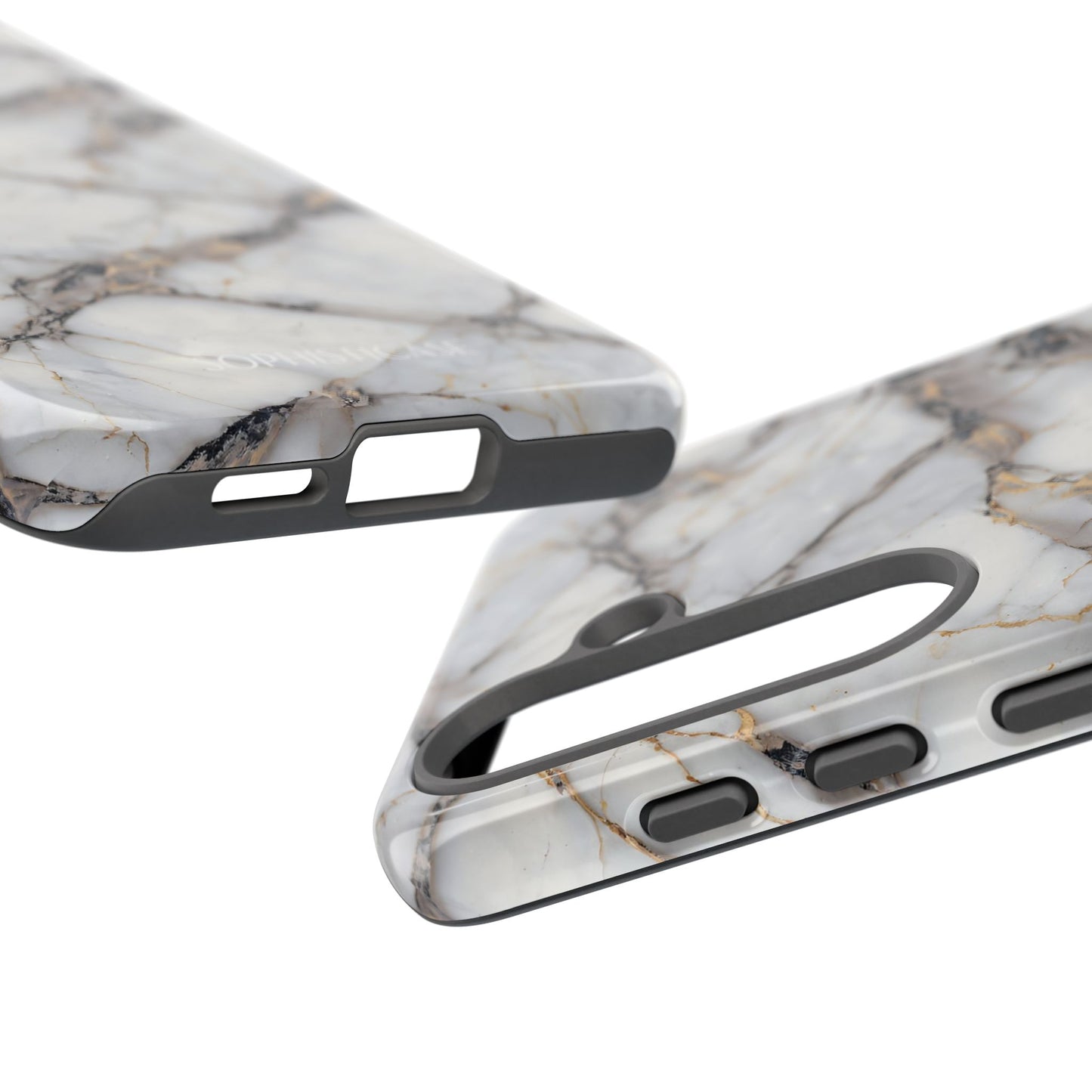 Marble Opulence in Cracked Beige - iPhone Case, Samsung Galaxy Case, Google Pixel Case