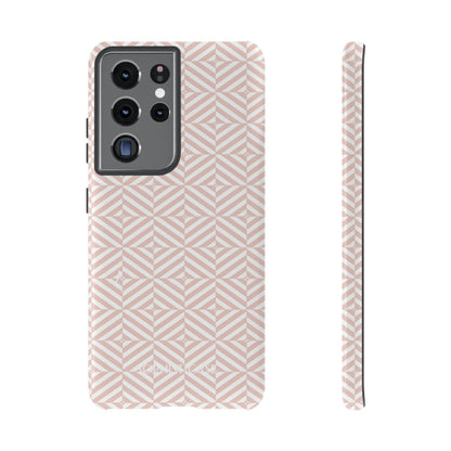 Illusions in Neutral Beige - Tough Phone Case for Samsung Galaxy