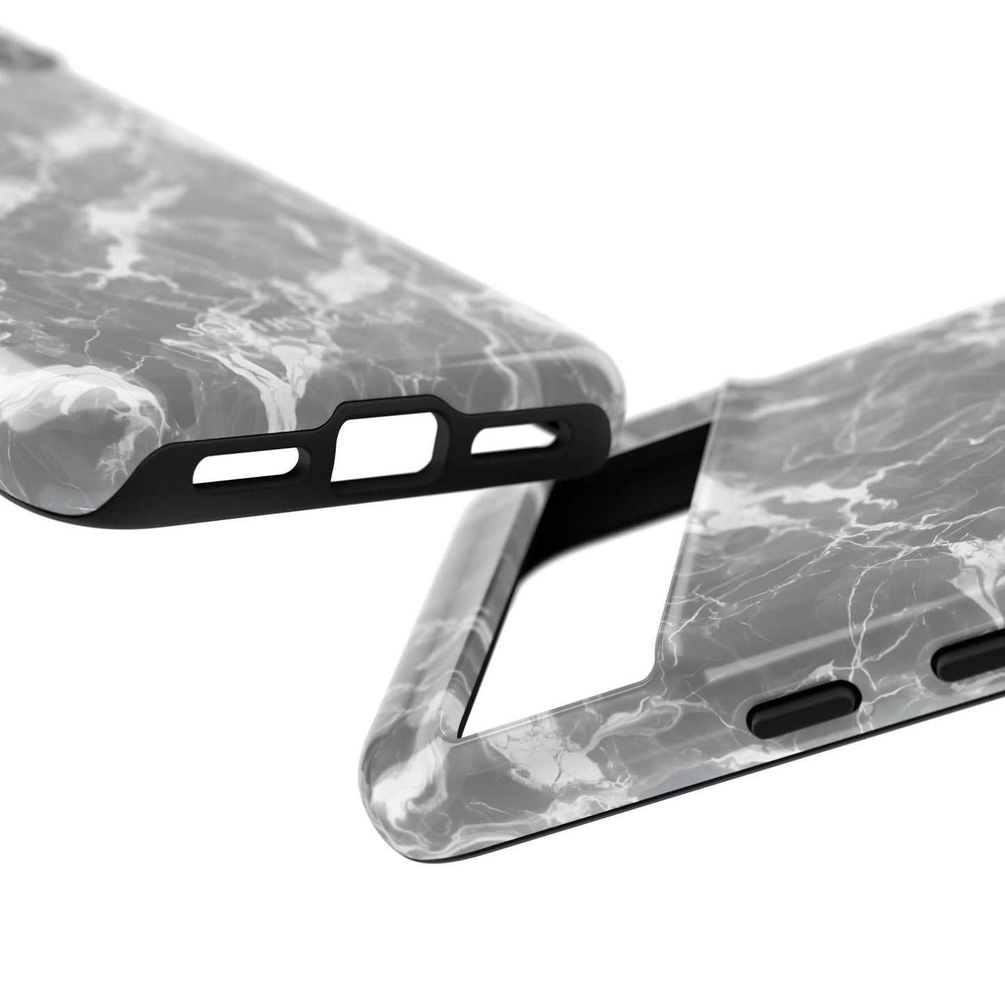 Marble Crush in Charcoal Grey - iPhone Case, Samsung Galaxy Case, Google Pixel Case