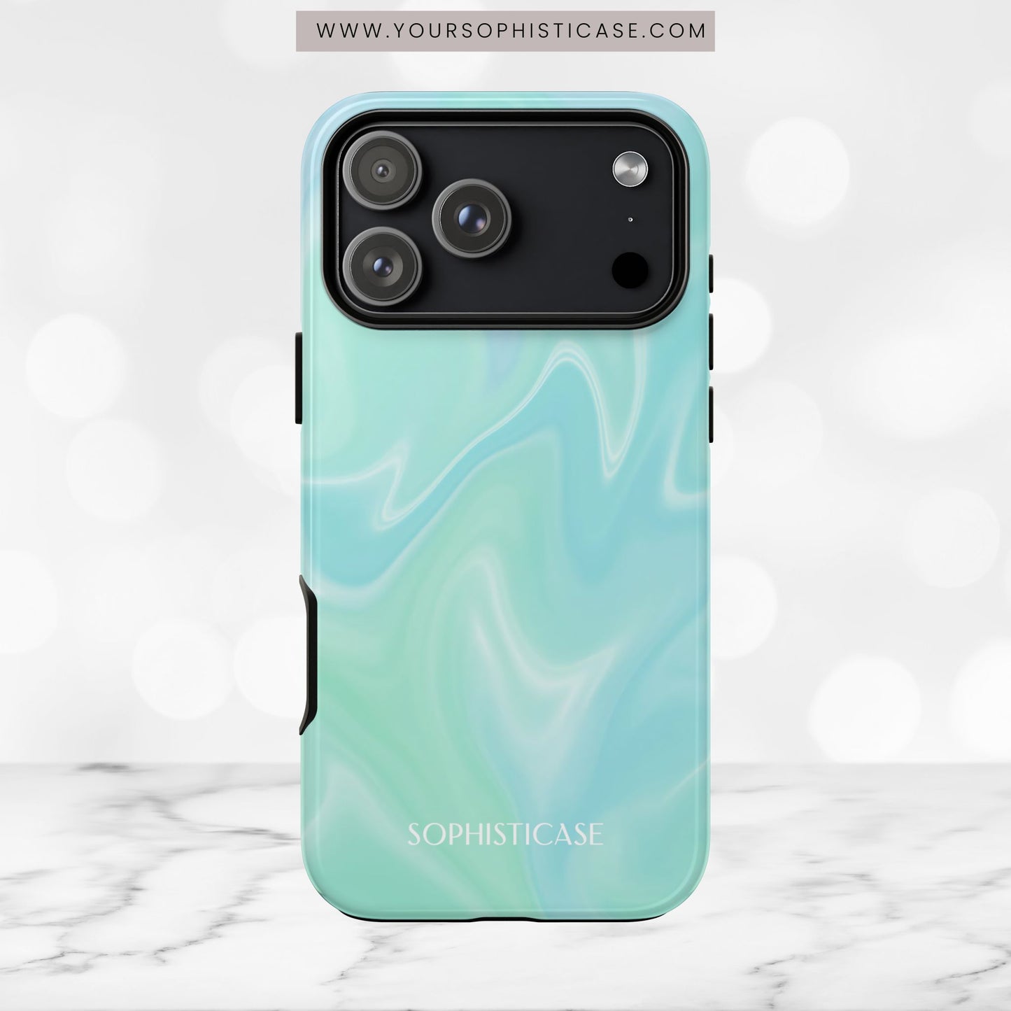 Liquid Magic in Green Haze - iPhone Case
