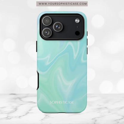 Liquid Magic in Green Haze - iPhone Case