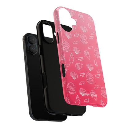 Seashell Society in Sunset Pink - iPhone Case