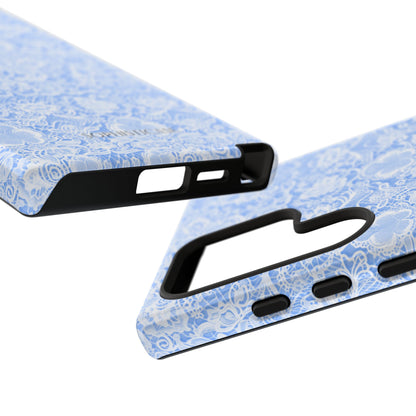 Luxe Lace in Blue - iPhone Case, Samsung Galaxy Case, Google Pixel Case