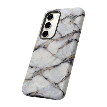 Marble Opulence in Cracked Beige - iPhone Case, Samsung Galaxy Case, Google Pixel Case