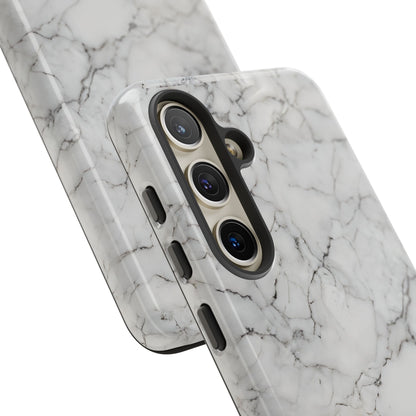Marble Opulence in White - iPhone Case, Samsung Galaxy Case, Google Pixel Case