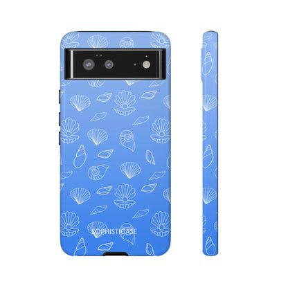 Seashell Society in Ocean Blue - iPhone Case, Samsung Galaxy Case, Google Pixel Case
