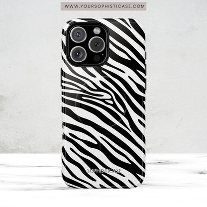 Dark Thoughts in Urban Zebra - iPhone Magsafe Case
