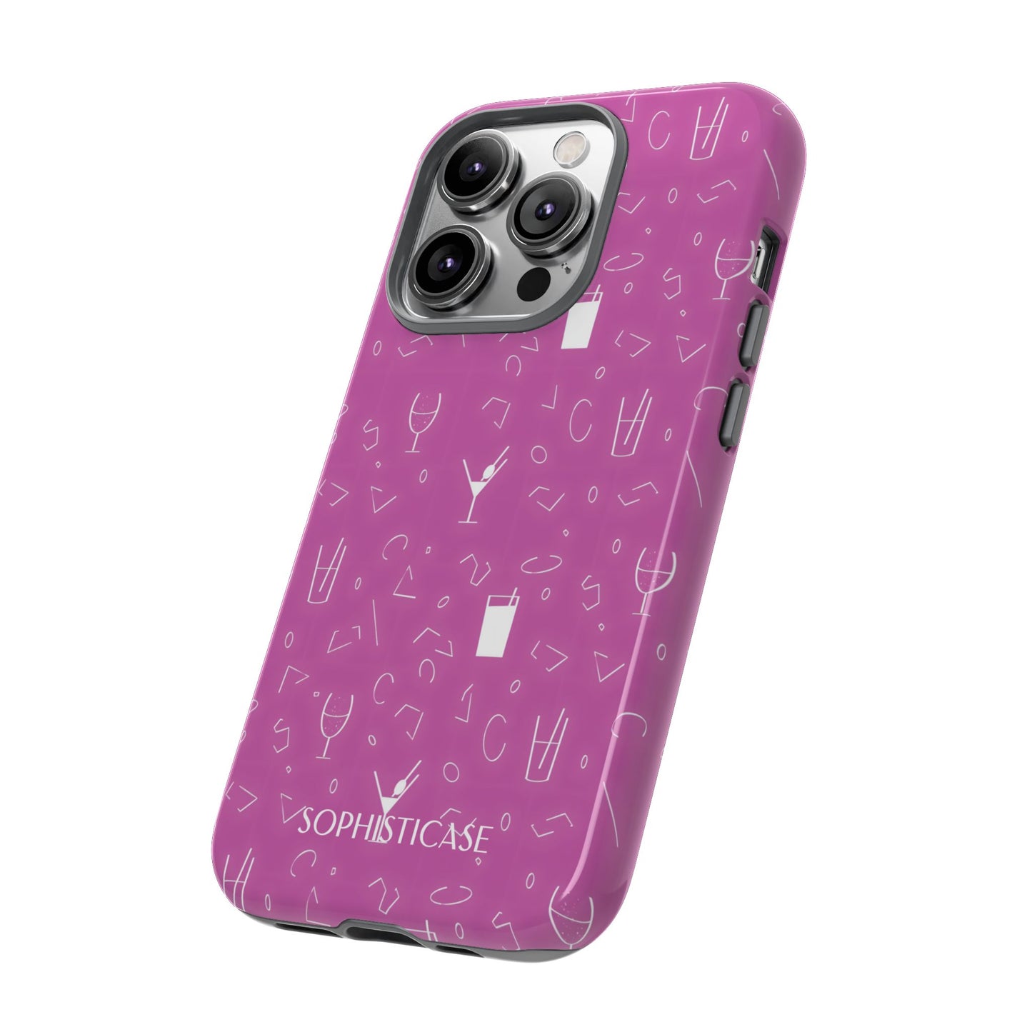 Cocktail Hour in Purple - iPhone Case