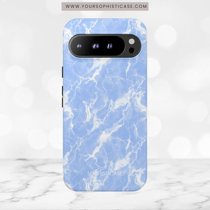 Marble Crush in Blue - Tough Phone Case
