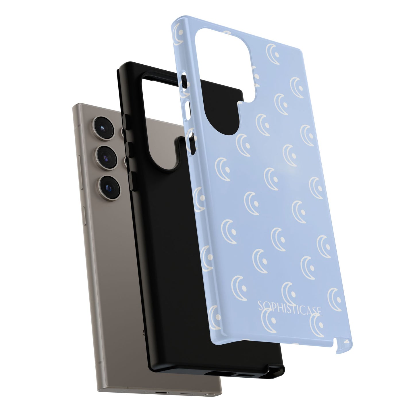 Moon Phase in Baby Blue - Tough Phone Case for Samsung Galaxy