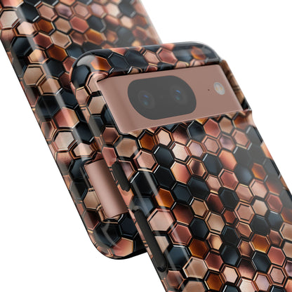 Rose' Runway in Honeycomb Mosaic - Tough Phone Case