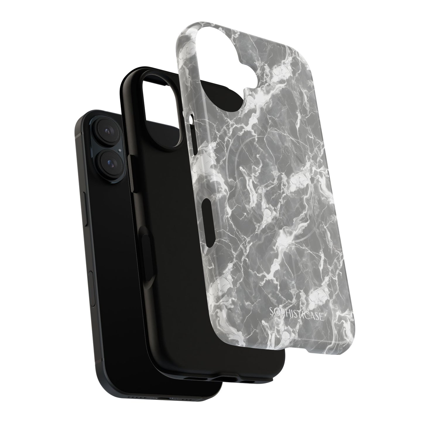 Marble Crush in Grey - Magsafe Case