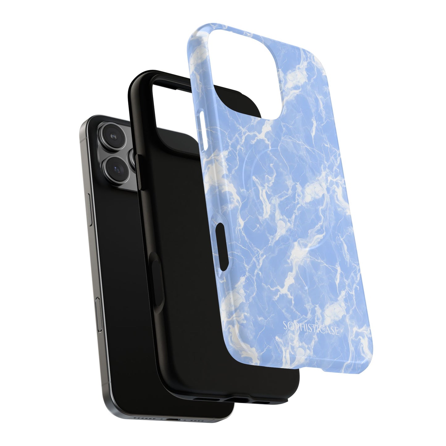 Marble Crush in Blue - Magsafe Case