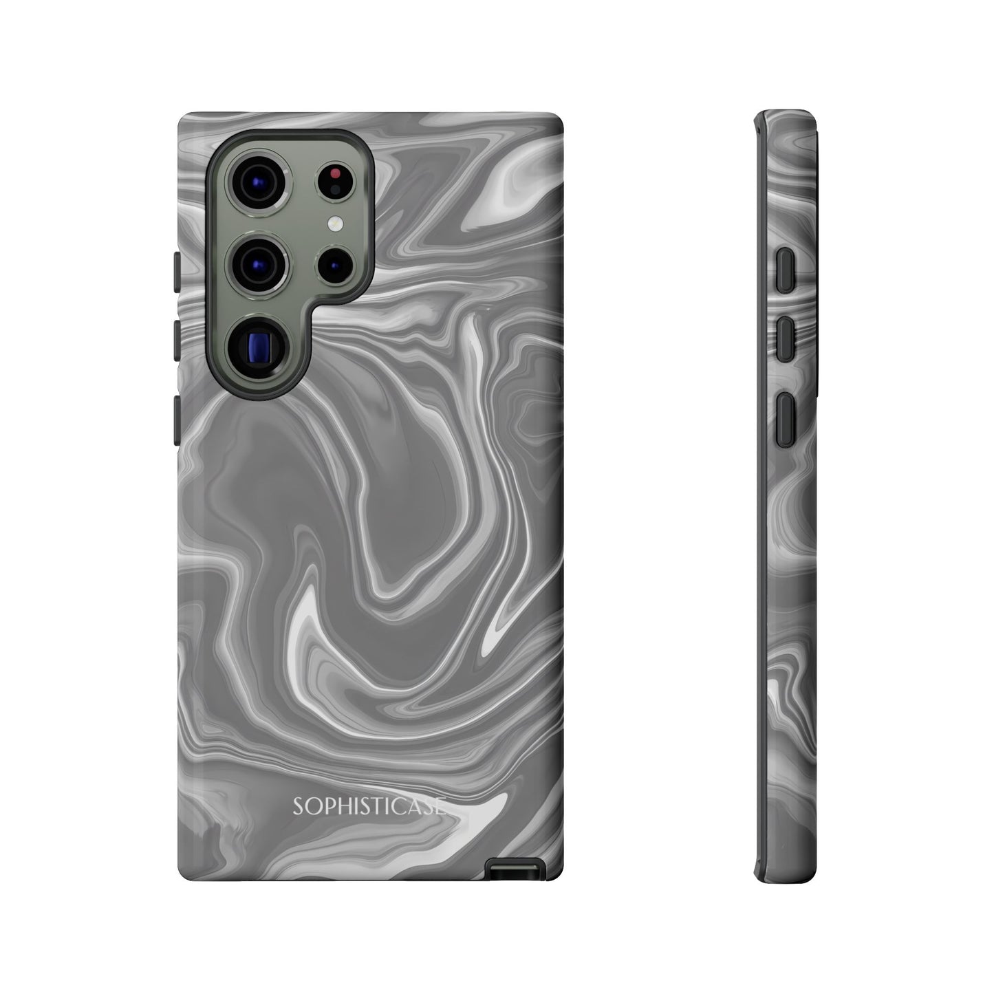 Liquid Dreams in Charcoal - Tough Phone Case