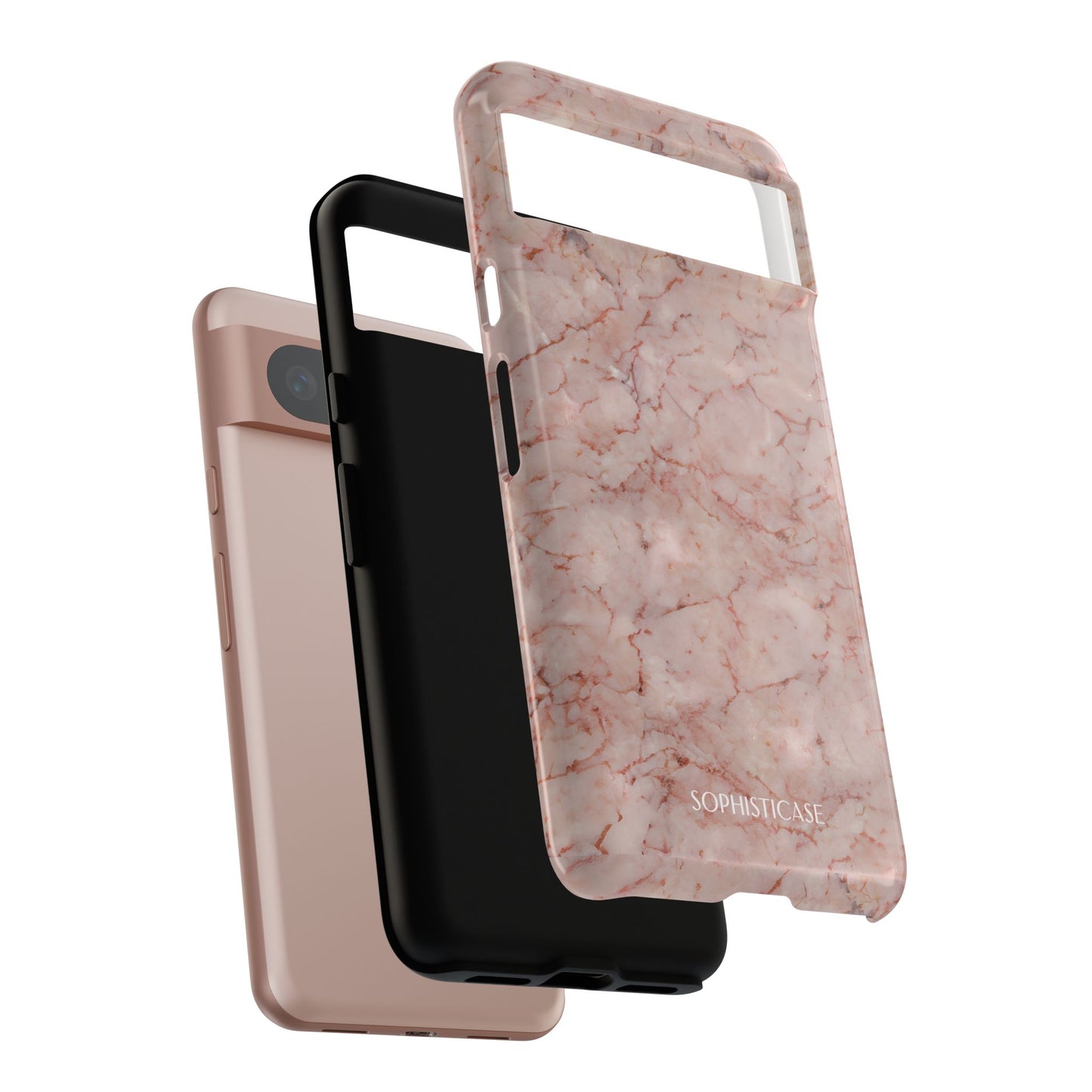 Marble Opulence in Pink - iPhone Case, Samsung Galaxy Case, Google Pixel Case