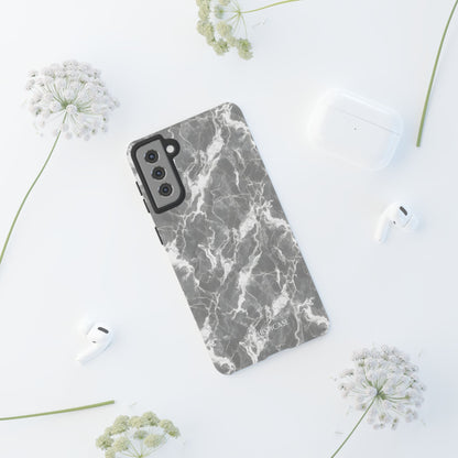 Marble Crush in Charcoal Grey - iPhone Case, Samsung Galaxy Case, Google Pixel Case