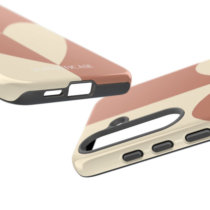 Be Mine in Brown and Cream - iPhone Case, Samsung Galaxy Case, Google Pixel Case