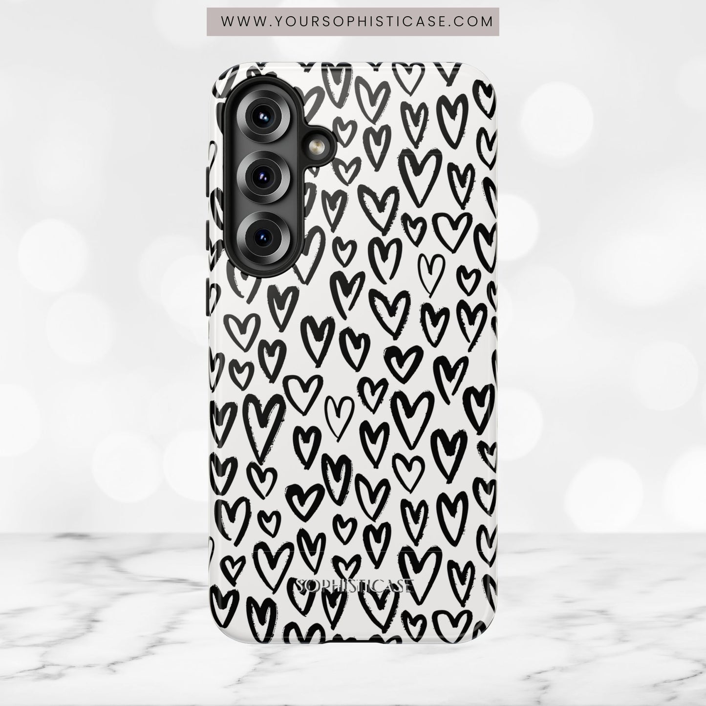 Dark Thoughts in Urban Heart - Tough Phone Case