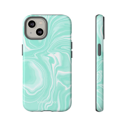 Liquid Dreams in Green - Tough Phone Case