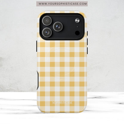 Gingham in Yellow - Magsafe Case