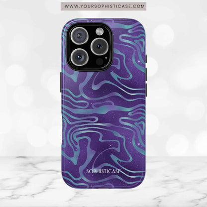 Cosmic Zebra in Blue & Purple - iPhone Case, Samsung Galaxy Case, Google Pixel Case