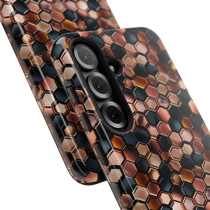 Rose' Runway in Honeycomb Mosaic - Tough Phone Case
