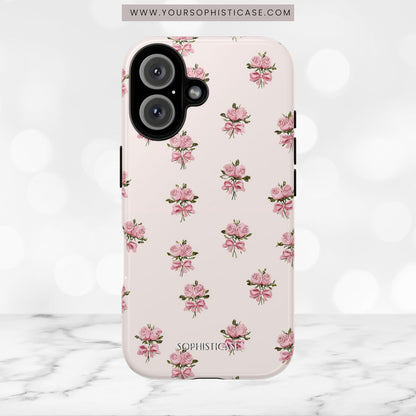 The Sweetest Thing in Coquette Rose Bouquet - iPhone Case, Samsung Galaxy Case, Google Pixel Case