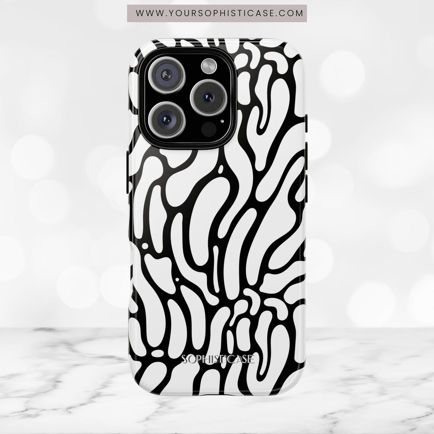 Dark Thoughts in Onyx - Tough Phone Case