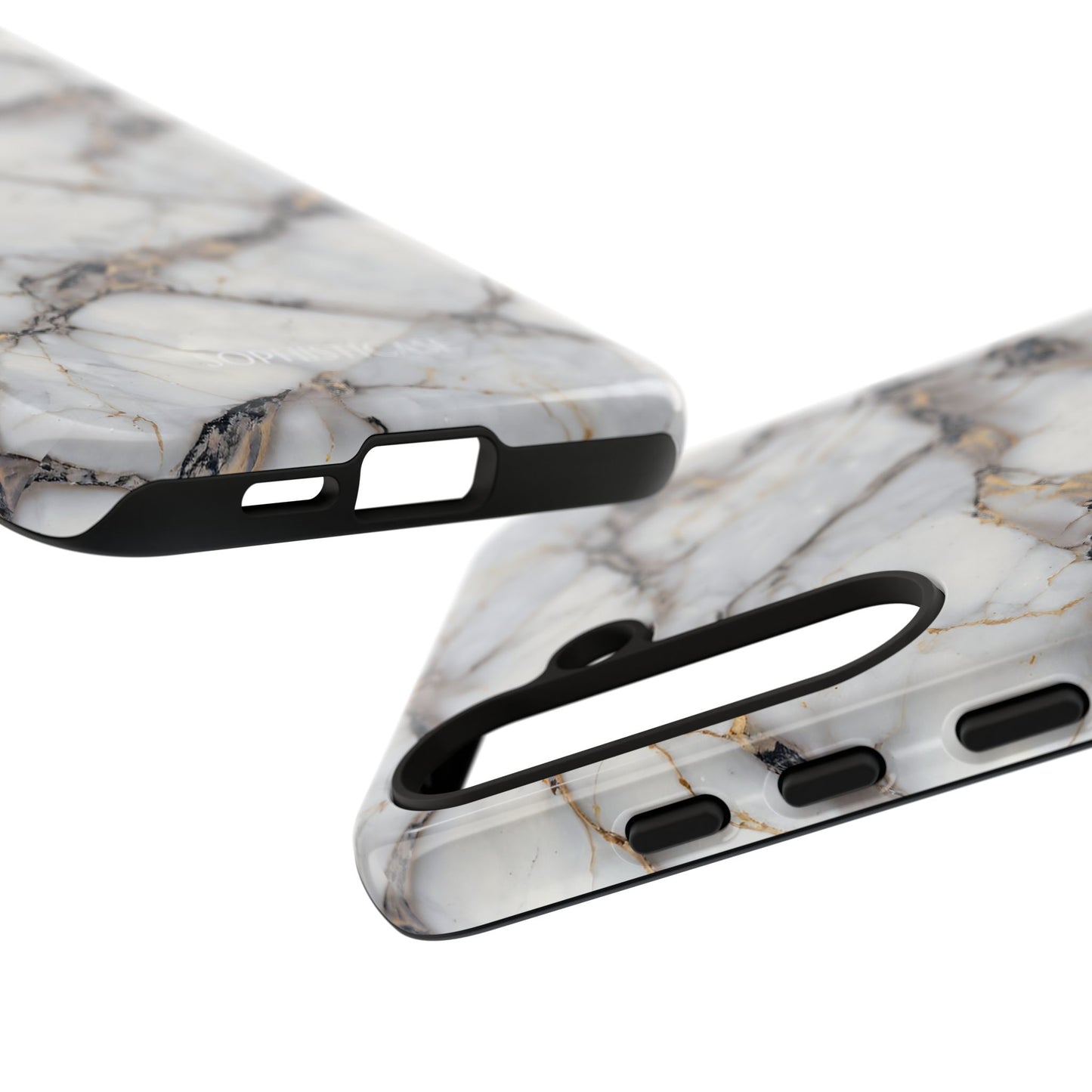 Marble Opulence in Cracked Beige - iPhone Case, Samsung Galaxy Case, Google Pixel Case