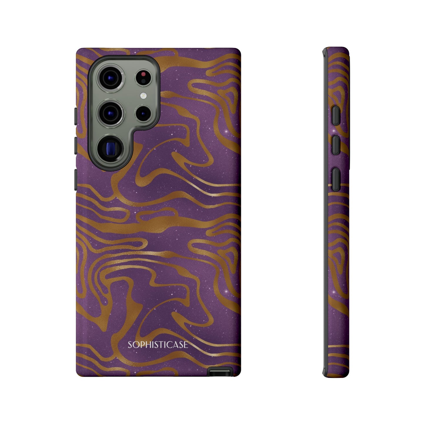 Cosmic Gold in Purple - iPhone Case, Samsung Galaxy Case, Google Pixel Case