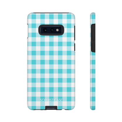 Tough Case - Gingham in Aqua