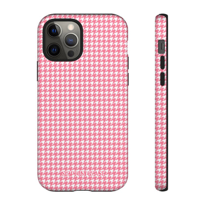 Tough Case - Houndstooth in Salmon